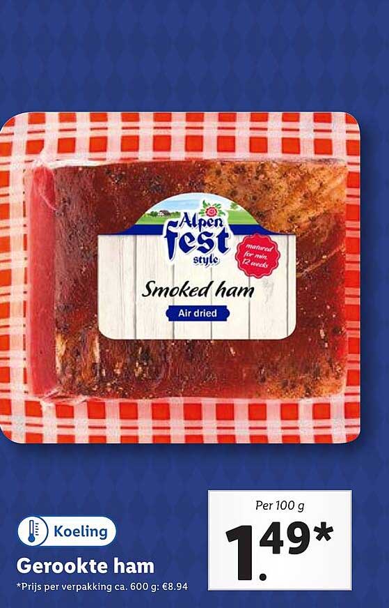 Gerookte ham