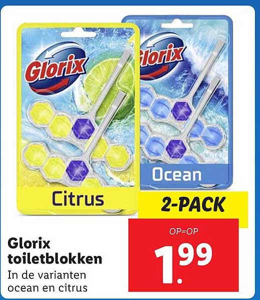 Glorix toiletblokken 2-pack