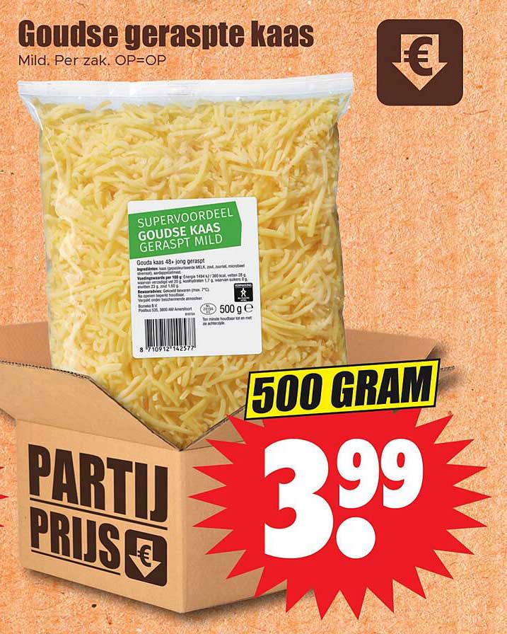 Goudse geraspte kaas