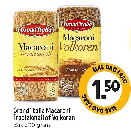 Grand’Italia Macaroni Tradizionali of Volkorenzak 500 gram