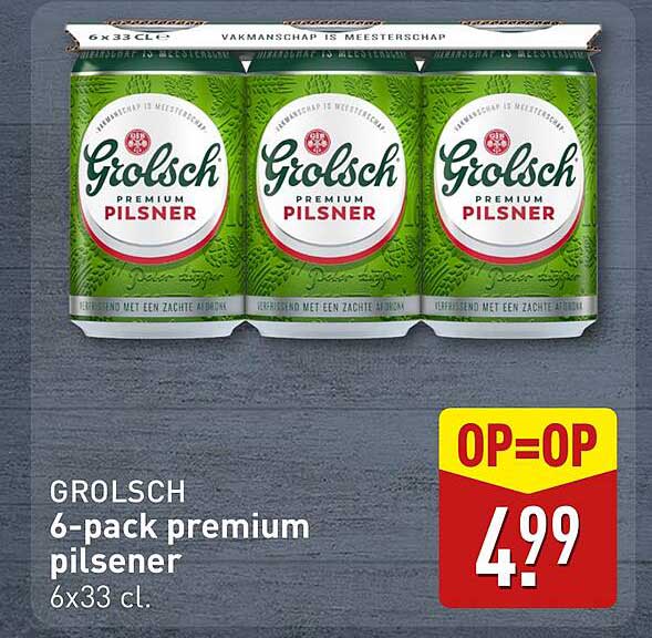 GROLSCH 6-pack premium pilsener