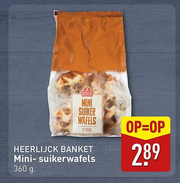 HEERLIJK BANKET Mini- suikerwafels
