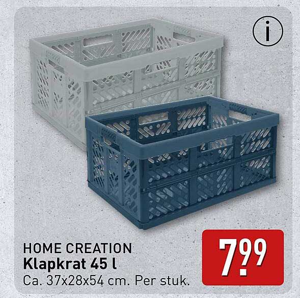 HOME CREATION Klapkrat 45 l