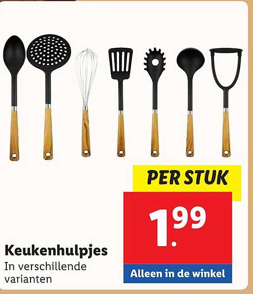 Keukenhulpen in verschillende varianten