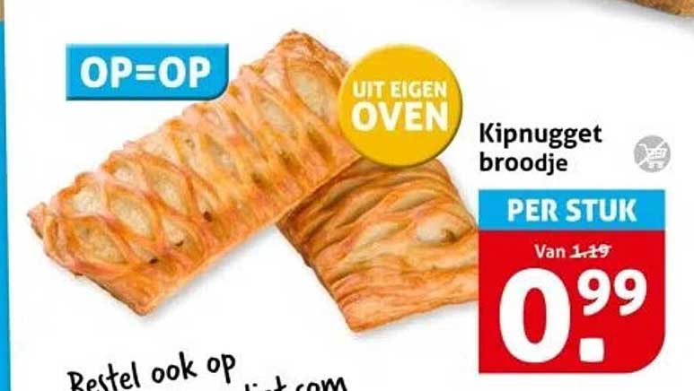 Kipnugget broodje