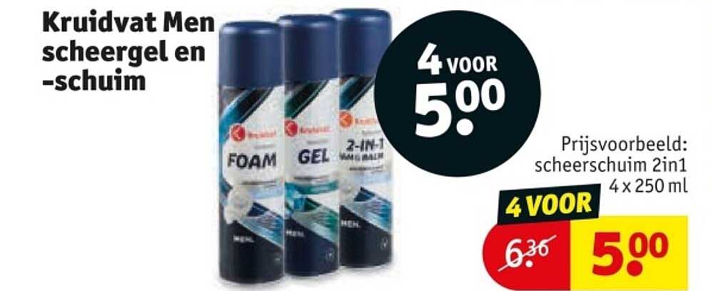 Kruidvat Men scheergel en -schuim