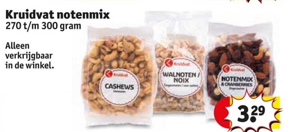 Kruidvat notenmix 270 t/m 300 gram