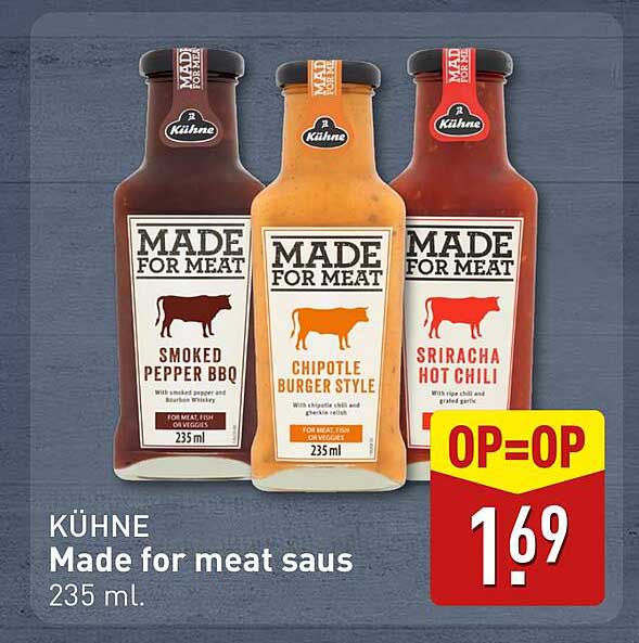 KÜHNE Made for meat saus 235 ml.