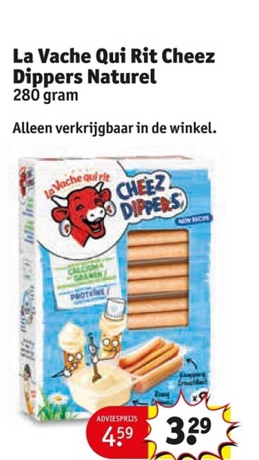 La Vache Qui Rit Cheez Dippers Naturel 280 gram
