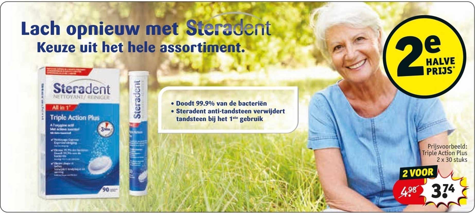 Lach opnieuw met Steradent