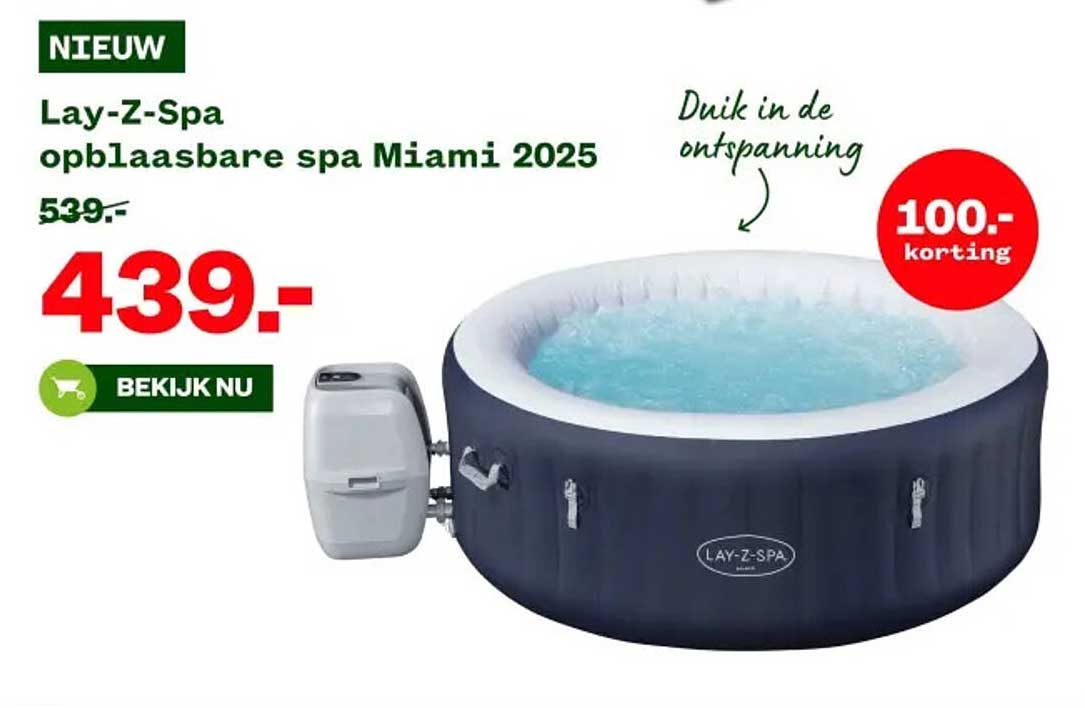 Lay-Z-Spa opblaasbare spa Miami 2025