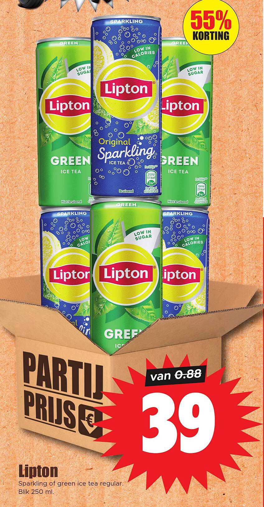 Lipton Sparkling of Green Ice Tea 250 ml