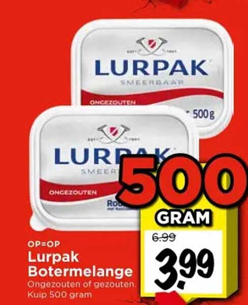 Lurpak Botermelange 500 gram