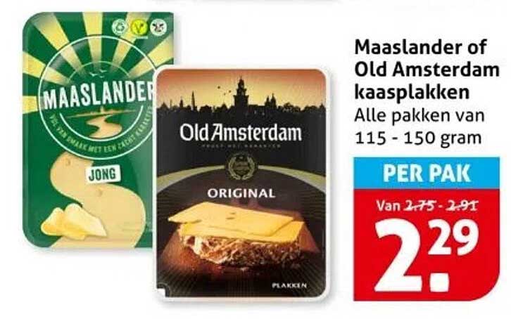 Maaslander of Old Amsterdam kaasplakken