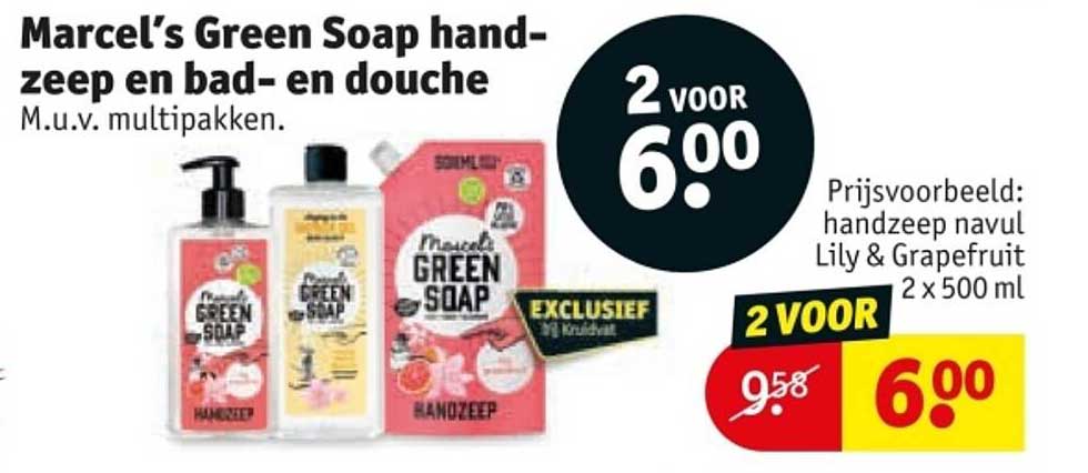 Marcel’s Green Soap handzeep en bad- en douche
