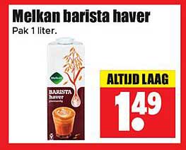 Melkan barista haver