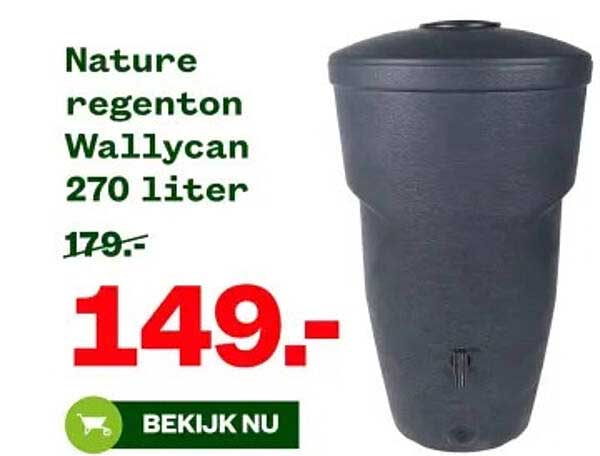 Nature regenton Wallycan 270 liter