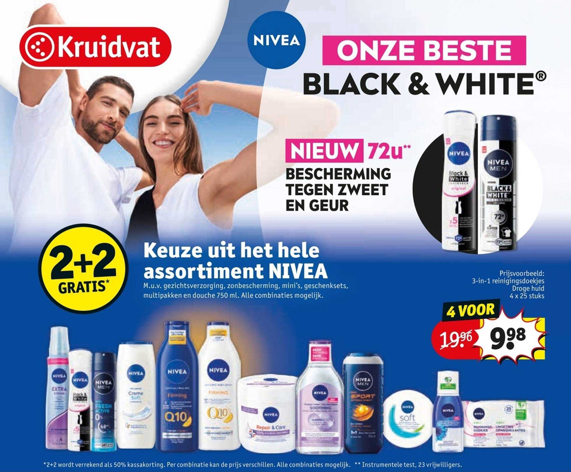 NIEUW 72u Bescherming tegen zweet en geur