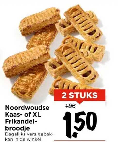Noordwoudse Kaas- of XL Frikandel-broodje