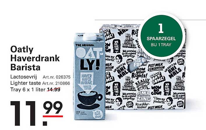 Oatly Haverdrank Barista