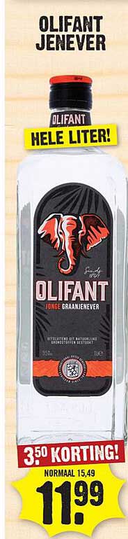 OLIFANT Jenever Hele Liter
