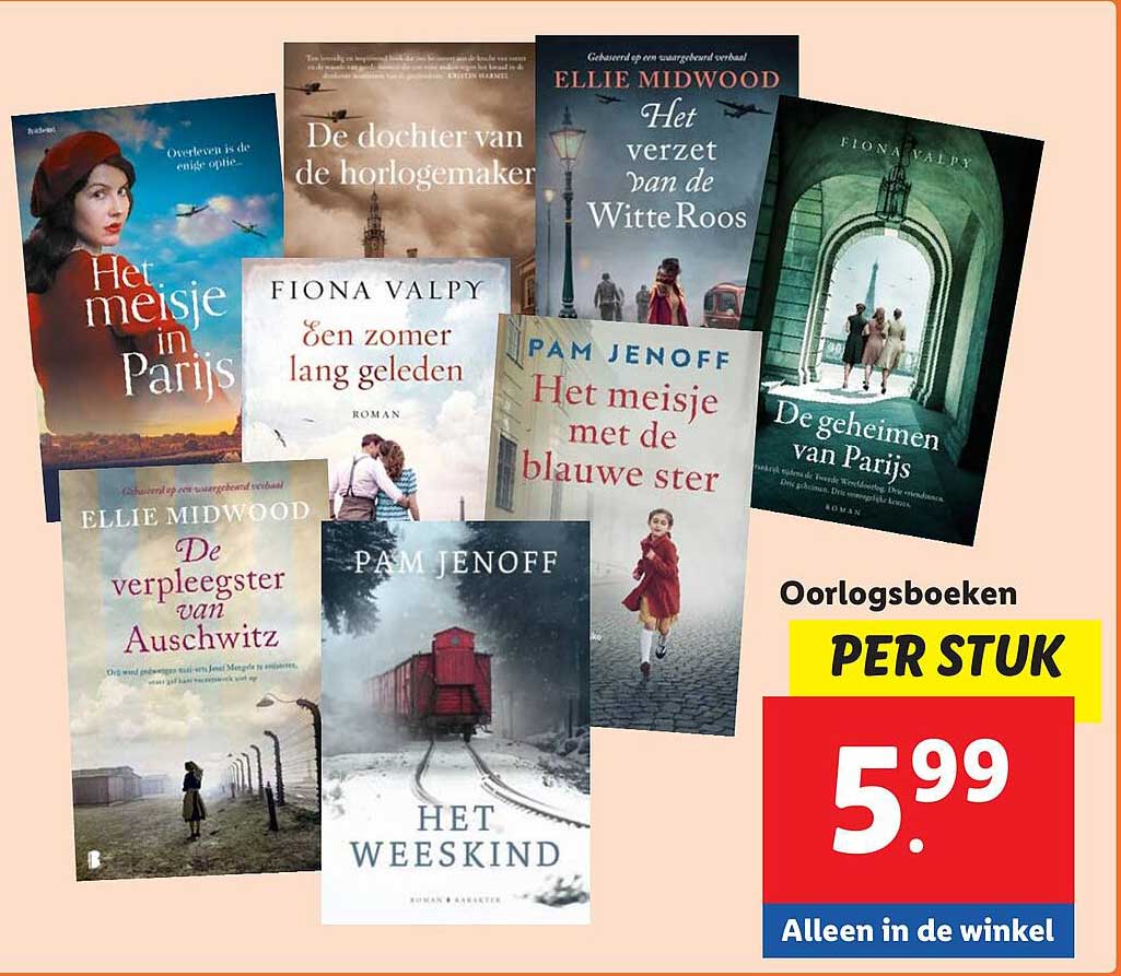 Oorlogsboeken per stuk