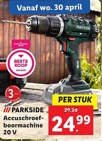 PARKSIDE Accuschroef-boormachine 20 V