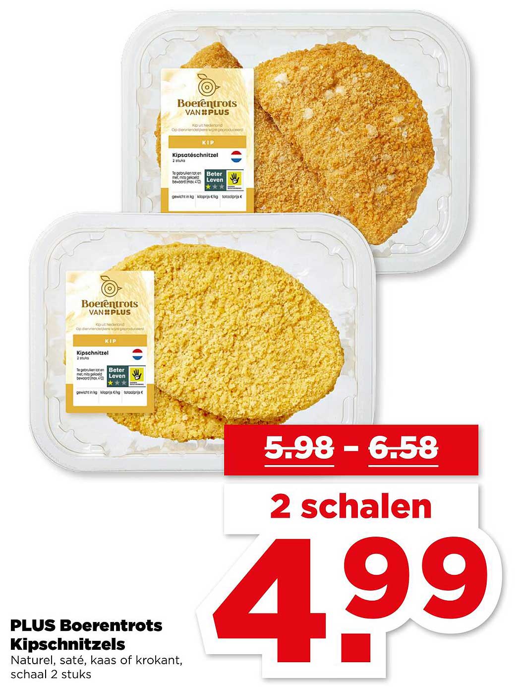 PLUS Boerentrots Kipschnitzels