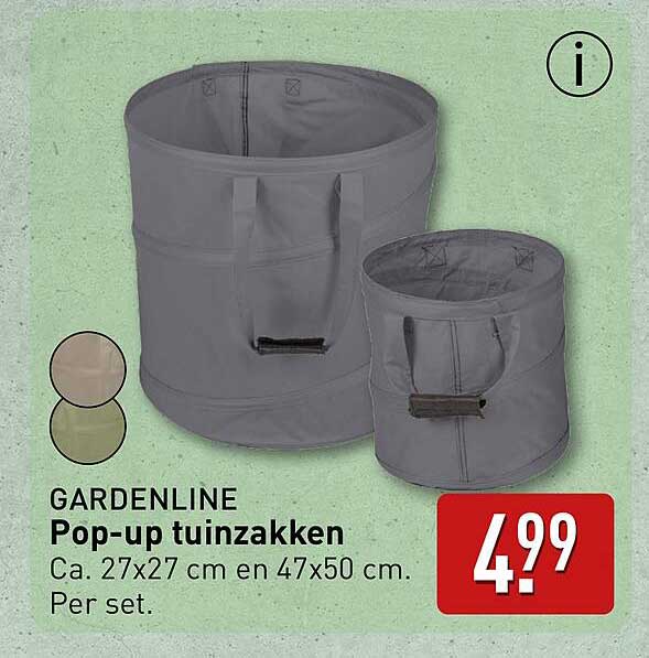 Pop-up tuinzakken