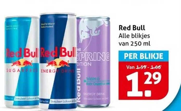 Red Bull - Alle blikjes van 250 ml