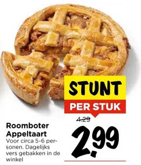 Roomboter Appeltaart
