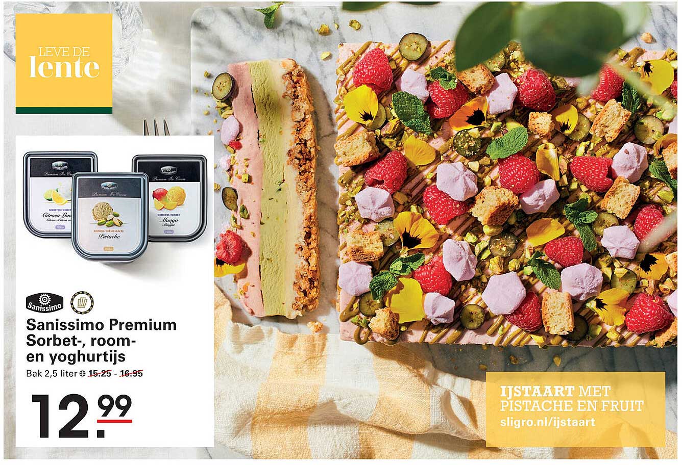 Sanissimo Premium Sorbet-, room- en yoghurtijs