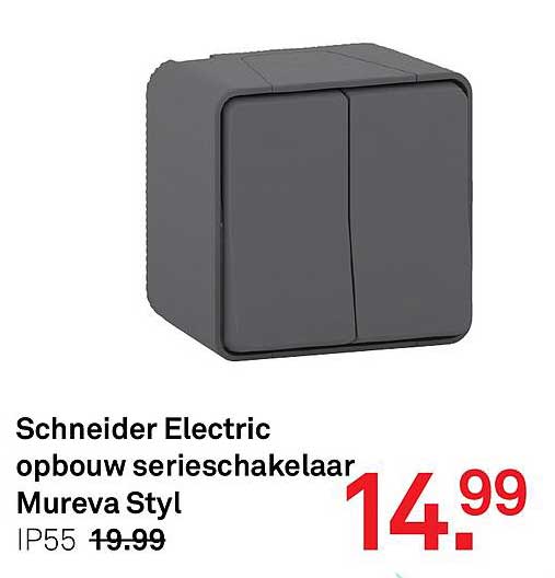Schneider Electric opbouw serieschakelaar Mureva Styl