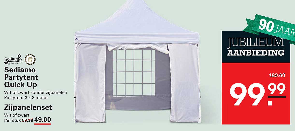 Sediamo Partytent Quick Up