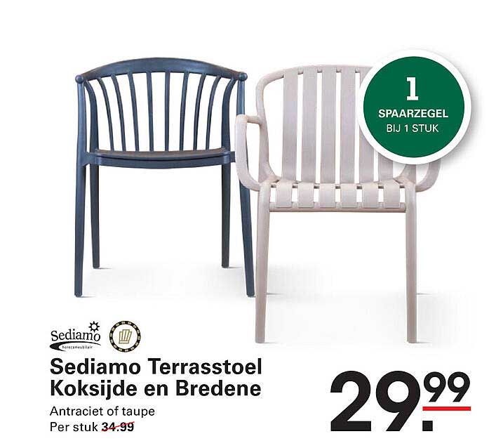 Sediamo Terrasstoel Koksijde en Bredene
