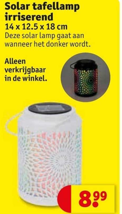 Solar tafellamp iriserend