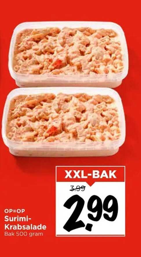Surimi-Krabsalade Bak 500 gram