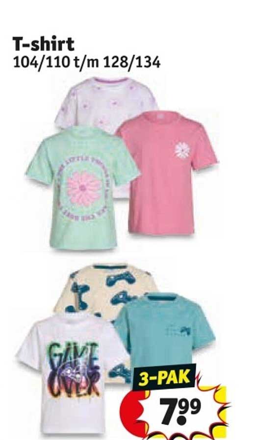 T-shirt 104/110 t/m 128/134