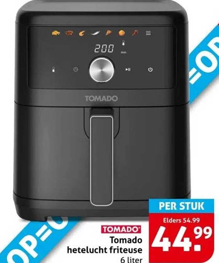Tomado hetelucht friteuse 6 liter