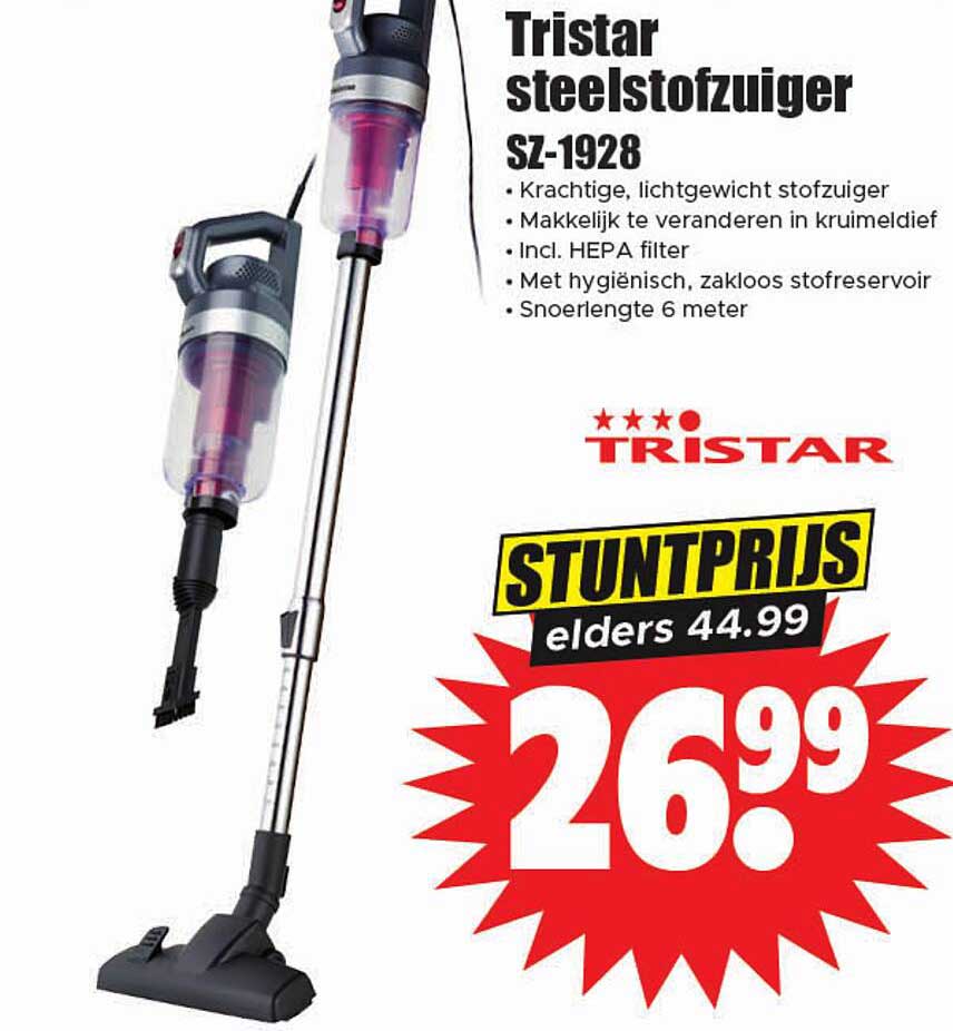 Tristar steelstofzuiger SZ-1928