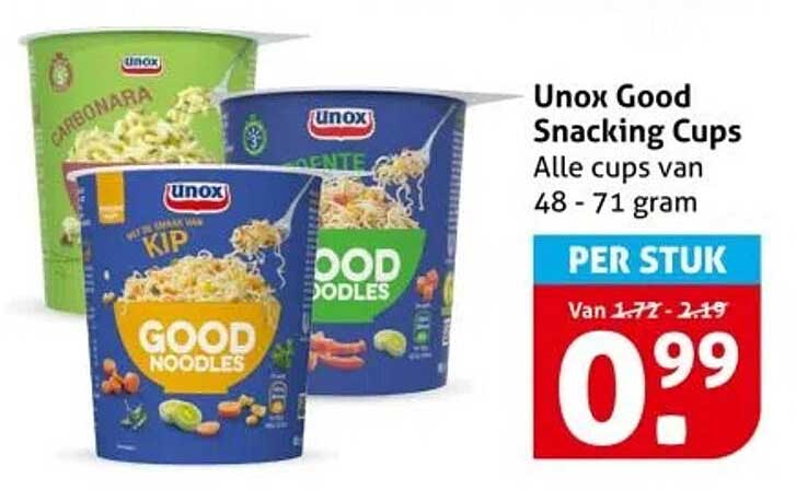 Unox Good Snacking Cups