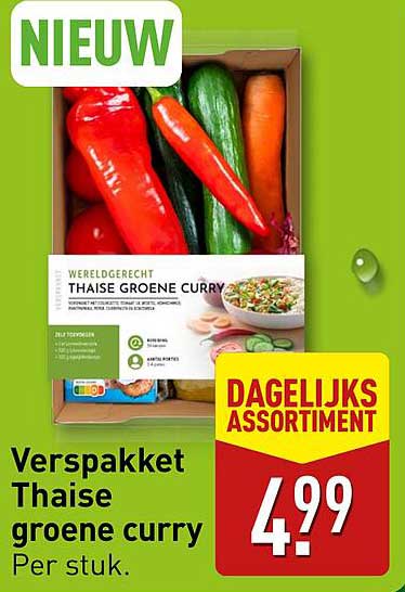 Verspakket Thaise groene curry