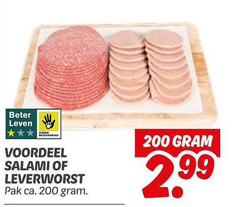 VOORDEEL SALAMI OF LEVERWORST