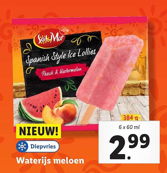 Waterijs meloen
