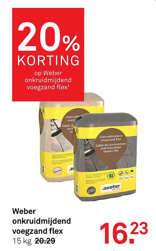 Weber onkruidmijdend voegzand flex