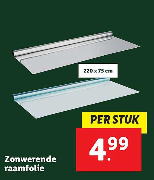 Zonwerende raamfolie