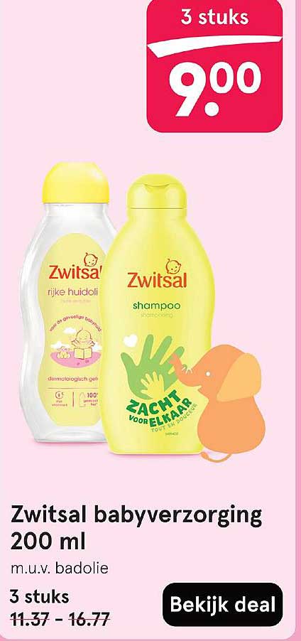 Zwitsal babyverzorging 200 ml
