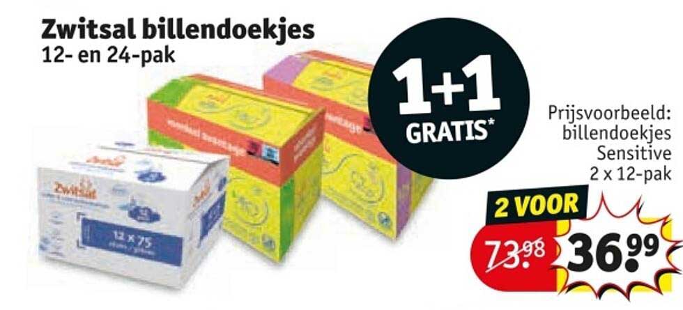 Zwitsal billendoekjes 12- en 24-pak
