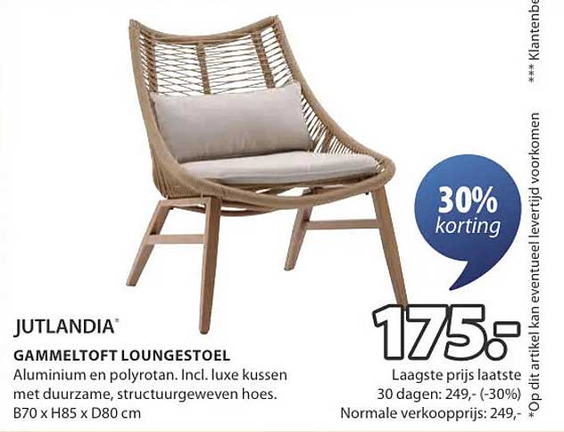 JUTLANDIA GAMMELTOFT LOUNGESTOEL
