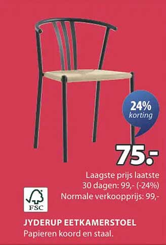 JYDERUP EETKAMERSTOEL